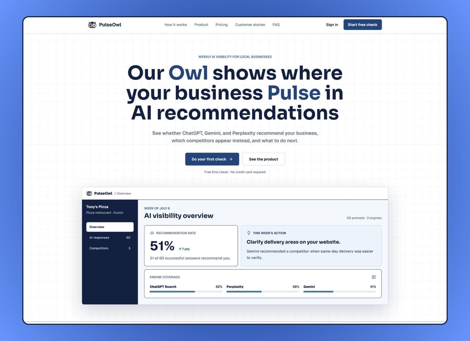 PulseOwl Dashboard